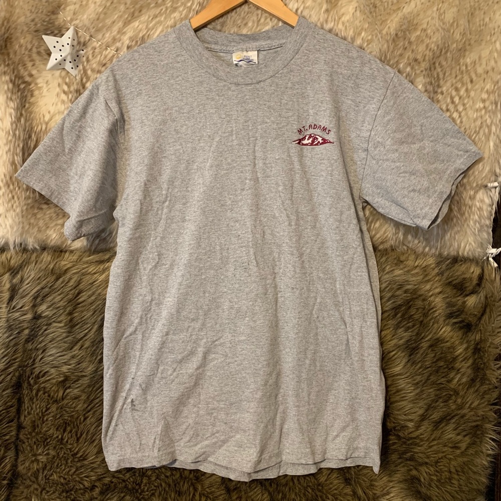 Mount Adams Embroidered Grey T-Shirt